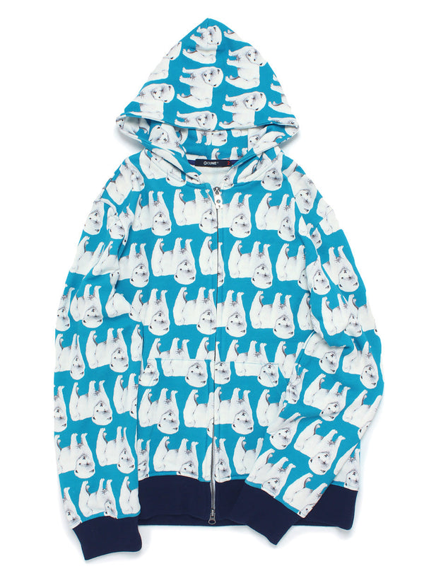 逆犬ジップパーカー