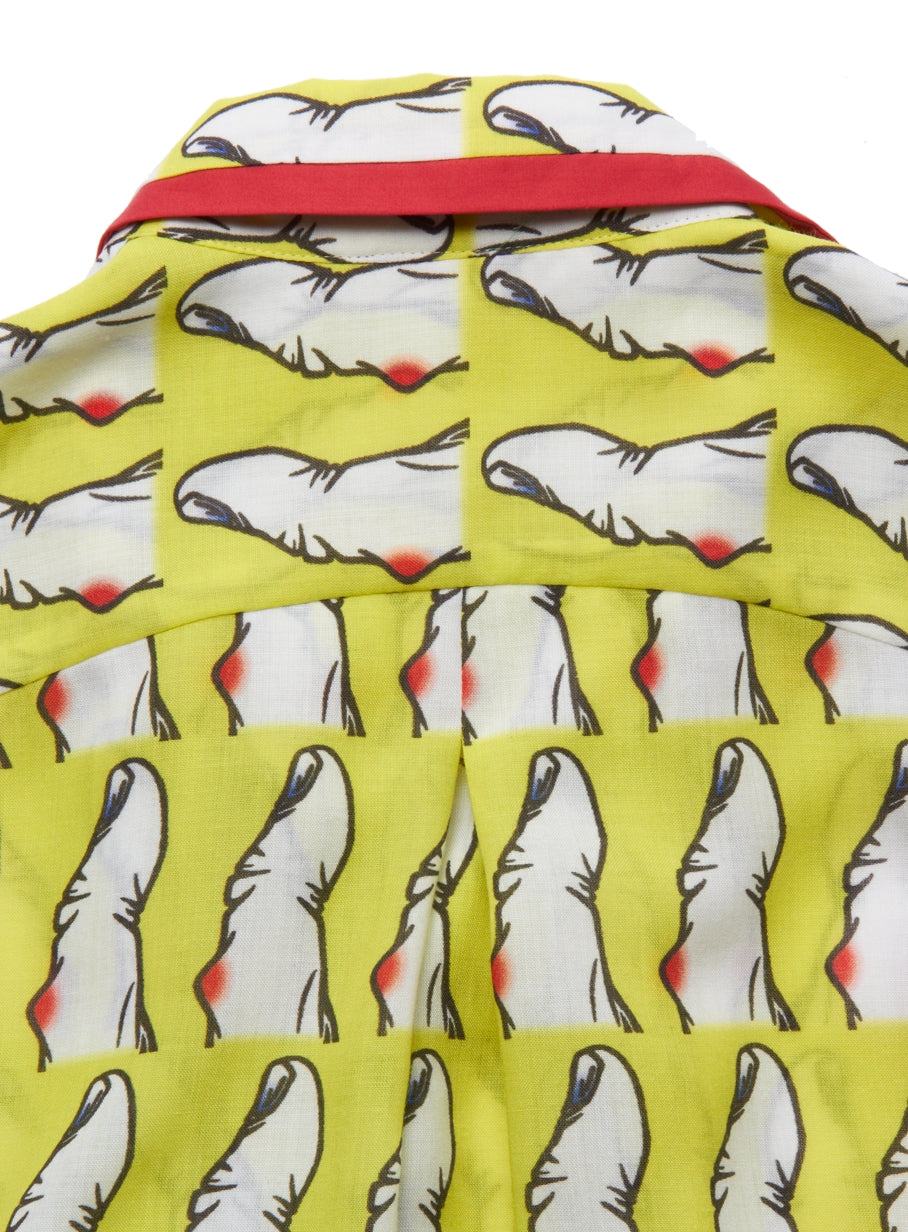 指ノースリーブブラウス