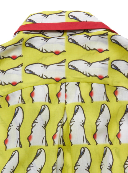 指ノースリーブブラウス