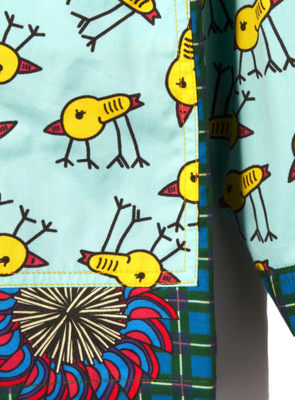 鳥ピータンミリタリーシャツ