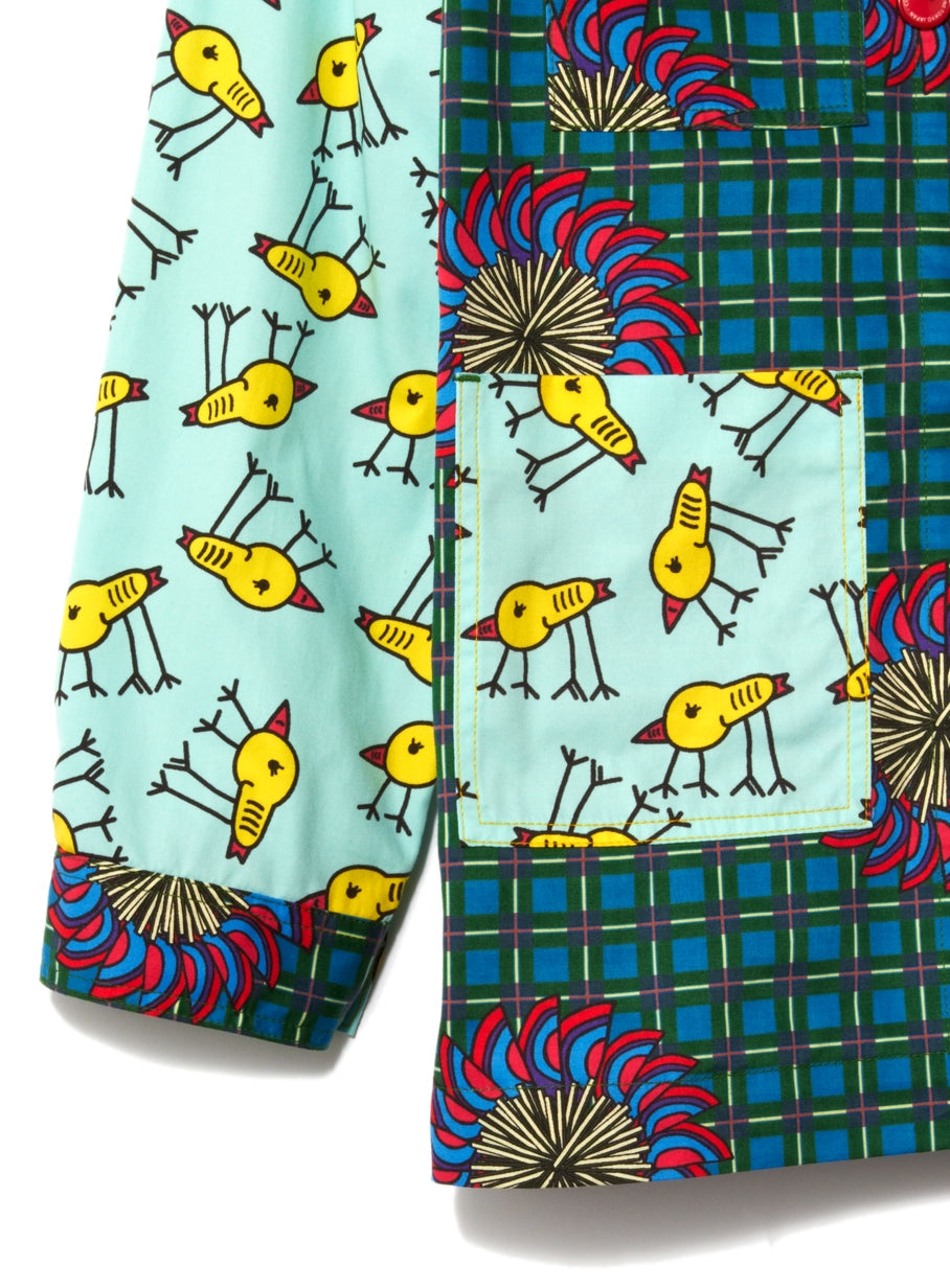 鳥ピータンミリタリーシャツ