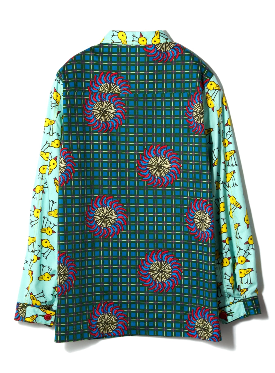 鳥ピータンミリタリーシャツ