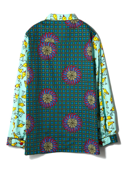 鳥ピータンミリタリーシャツ