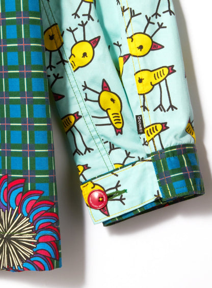 鳥ピータンミリタリーシャツ