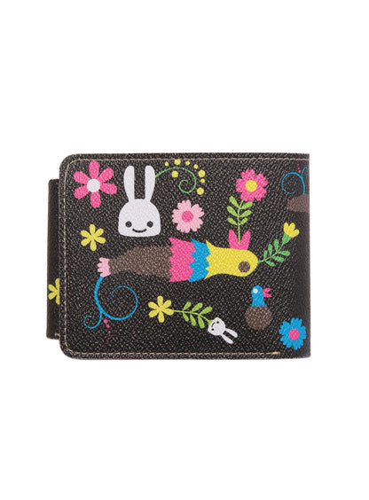 花 二つ折り財布