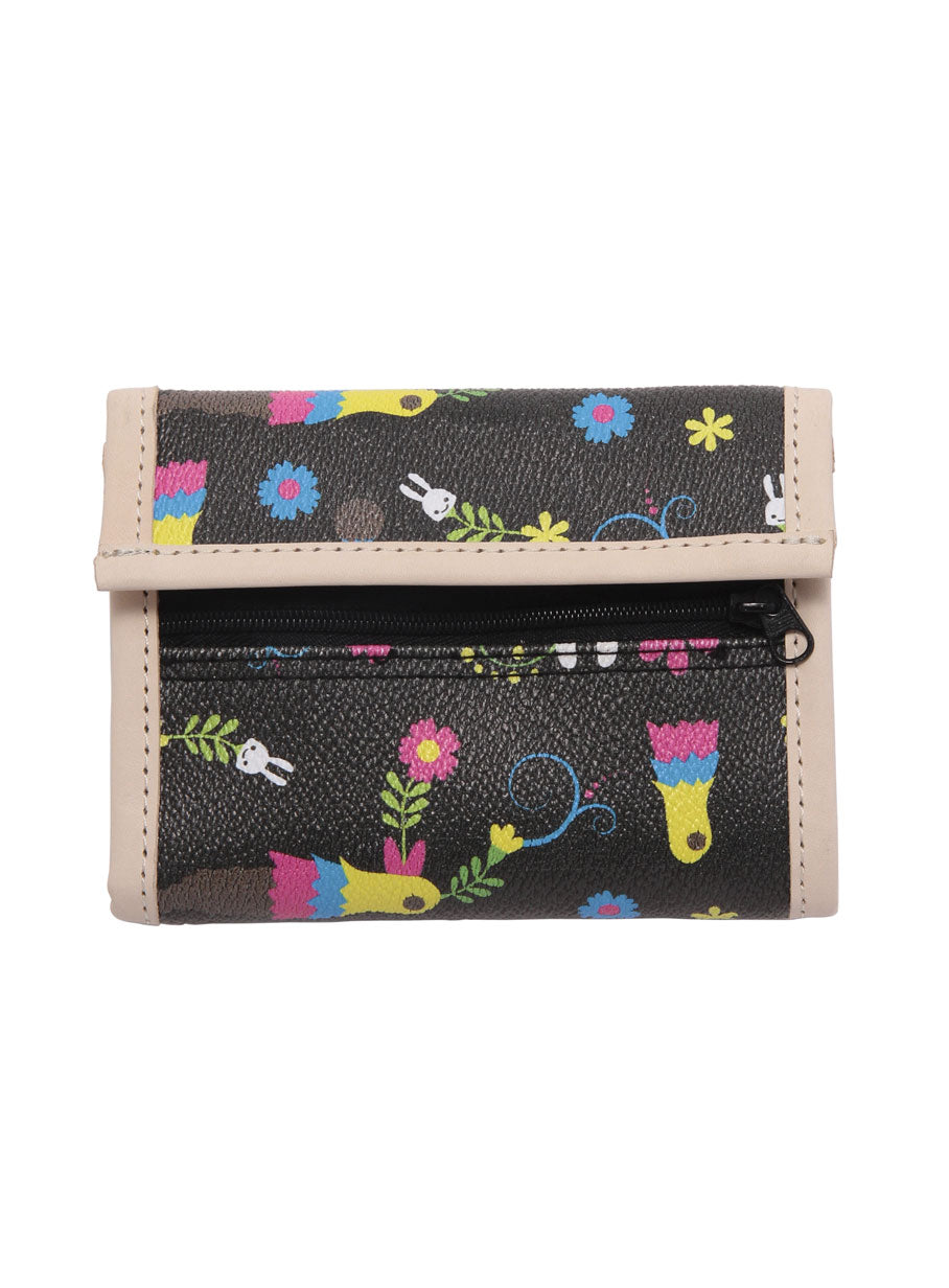 花 ベルクロ財布