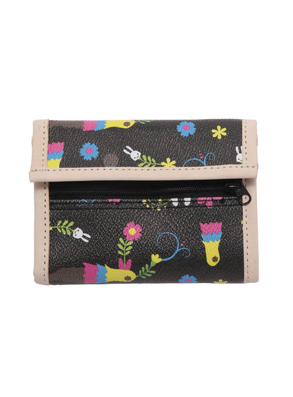 花 ベルクロ財布