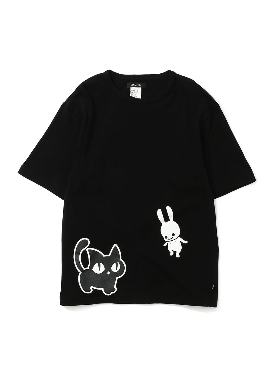 ちょっといいTシャツ 猫と墓