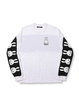 ウサギいっぱいラインカットソー