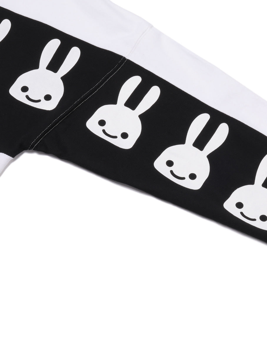 ウサギいっぱいラインカットソー