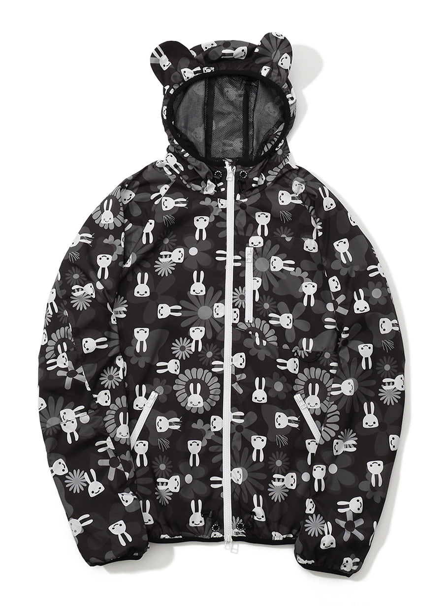 お鼻柄パッカブルブルゾン