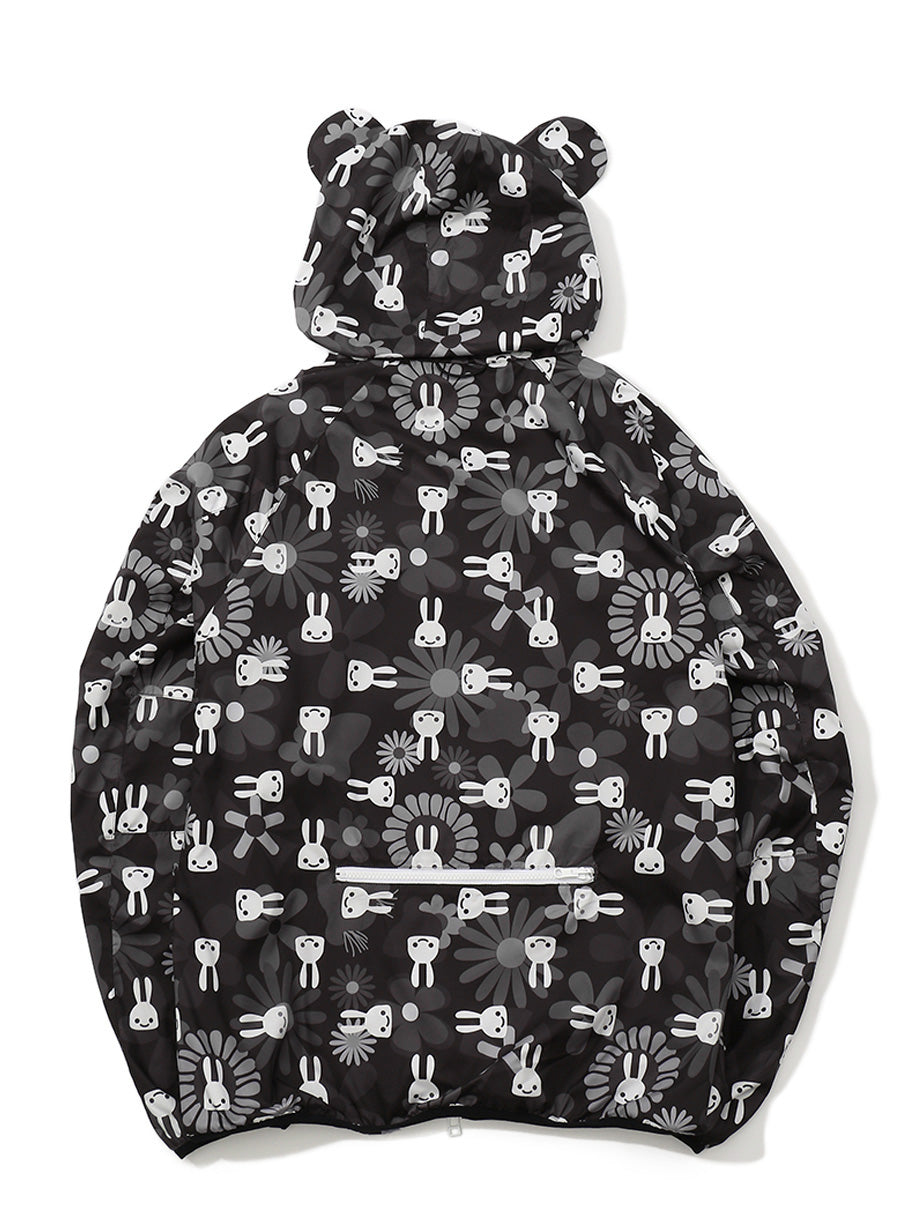 お鼻柄パッカブルブルゾン