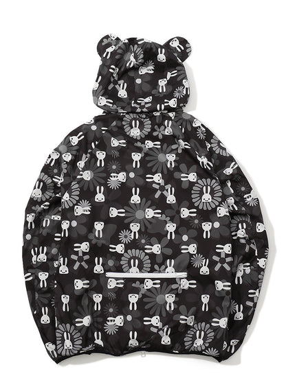 お鼻柄パッカブルブルゾン