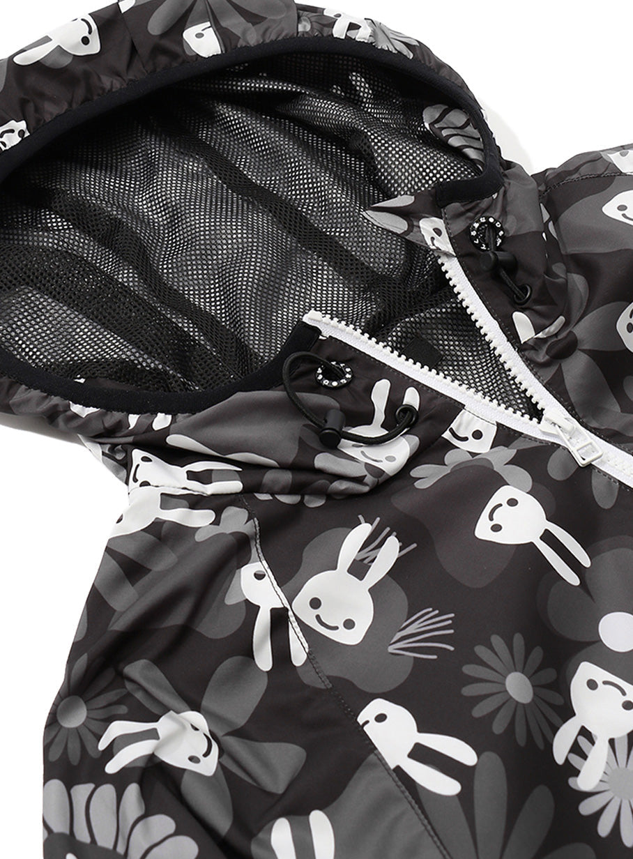 お鼻柄パッカブルブルゾン