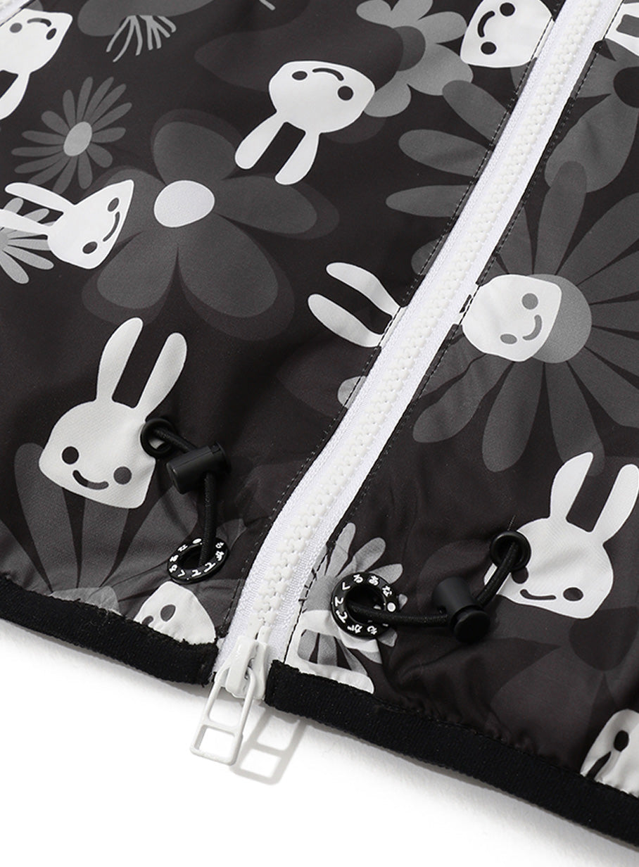 お鼻柄パッカブルブルゾン