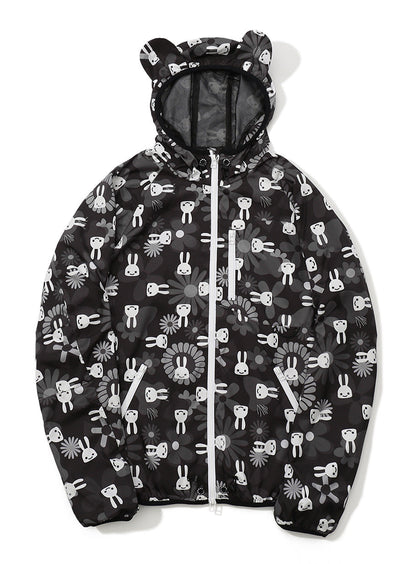 お鼻柄パッカブルブルゾン