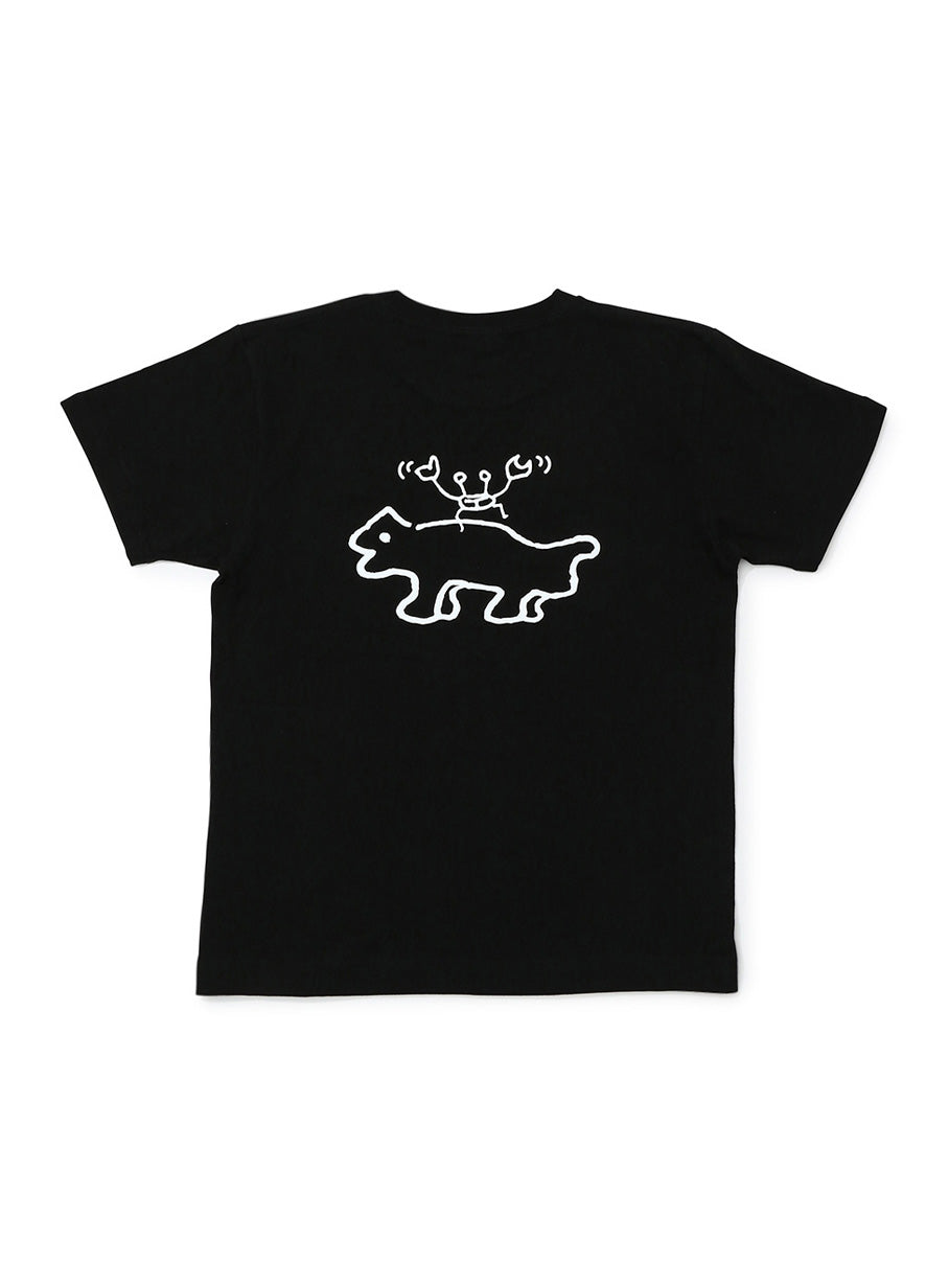 S/S Tee カニと犬