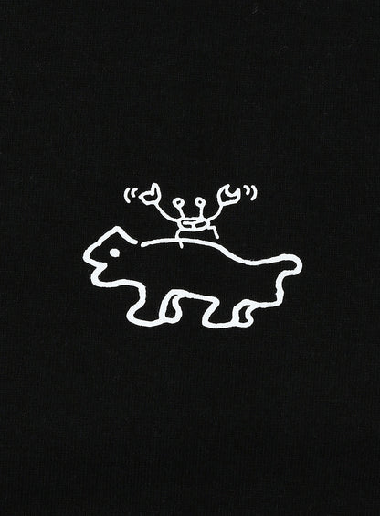 S/S Tee カニと犬