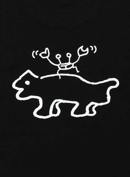 S/S Tee カニと犬