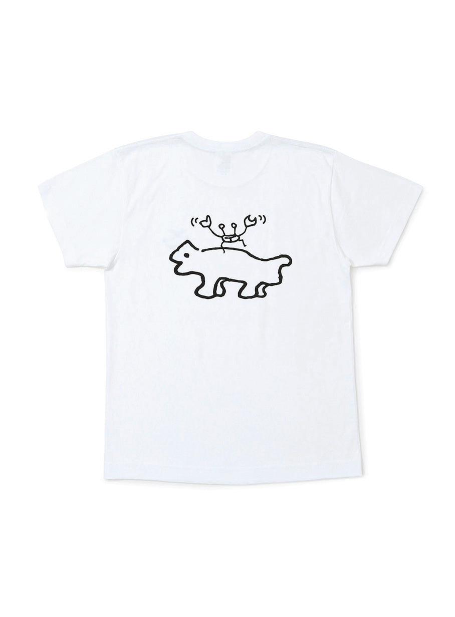 S/S Tee カニと犬