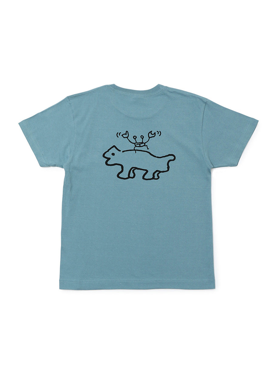 S/S Tee カニと犬