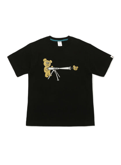 S/S Tee くまとマシンガン