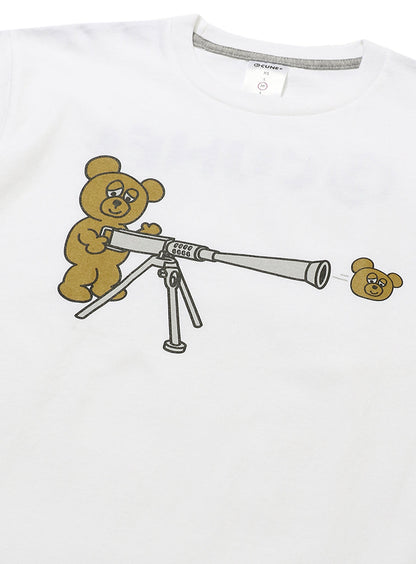 S/S Tee くまとマシンガン