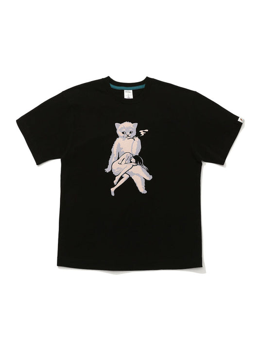 S/S Tee 猫と女