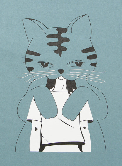 S/S Tee ネコ憑き