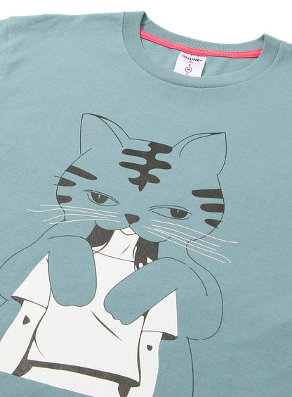 S/S Tee ネコ憑き