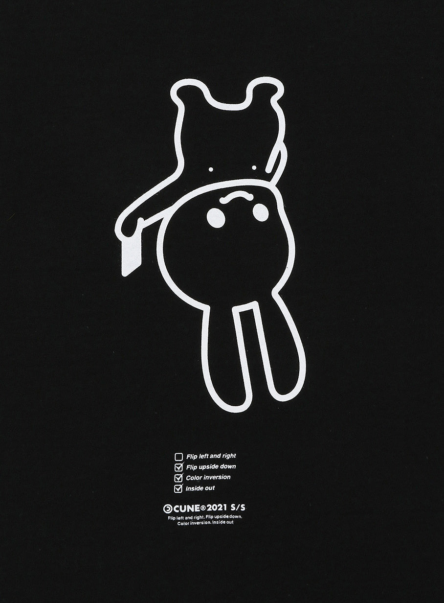 反転Tシャツ 自撮り