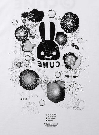 反転Tシャツ お花