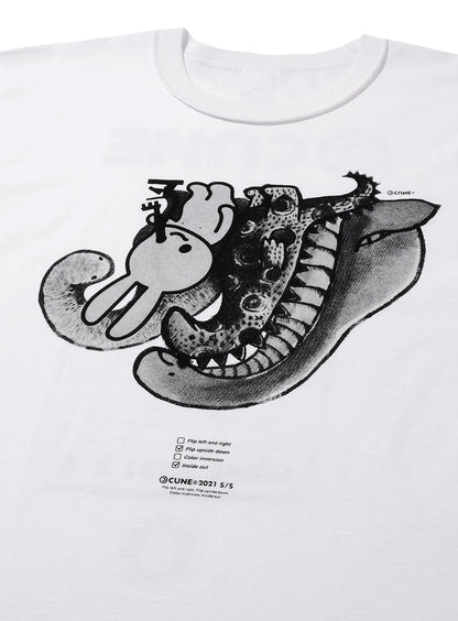 反転Tシャツ 恐竜