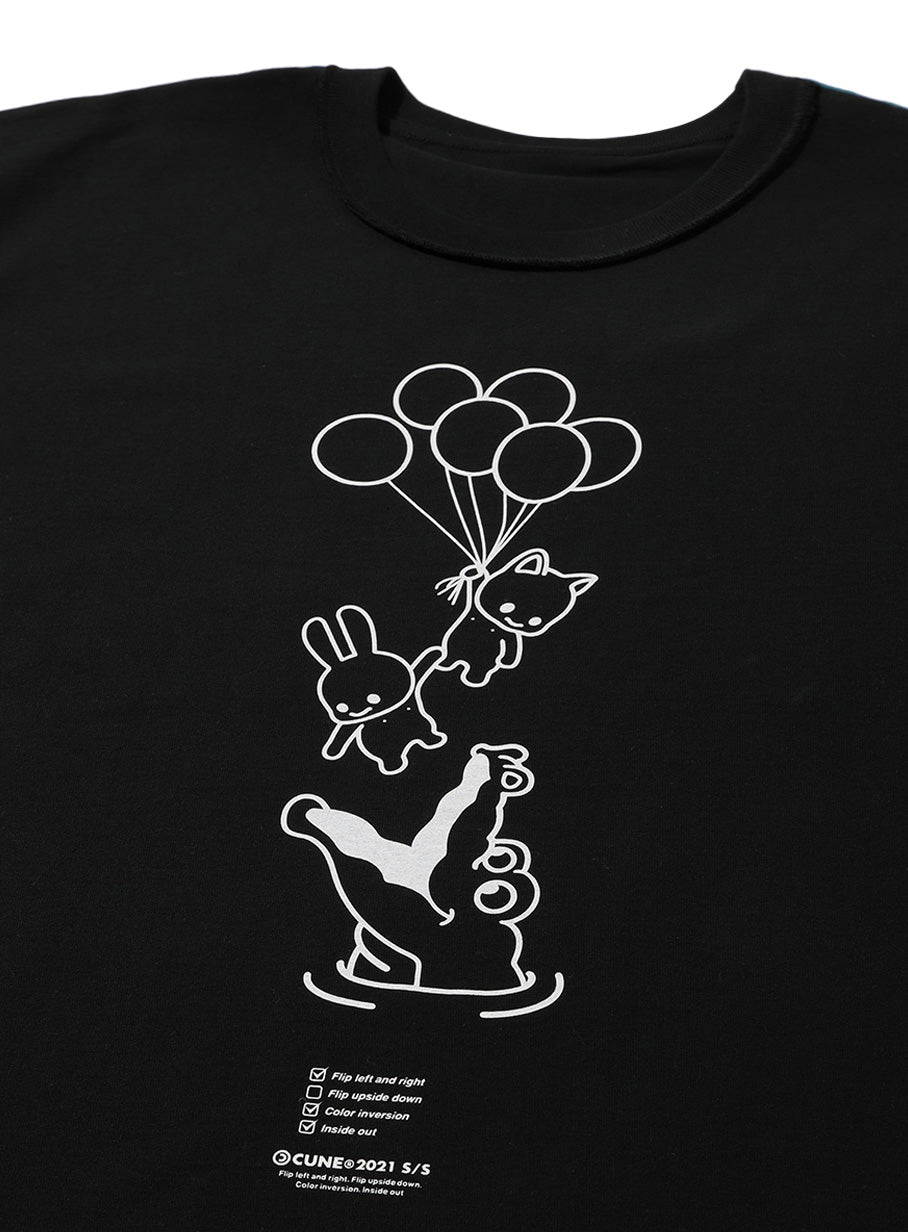 反転Tシャツ ワニ