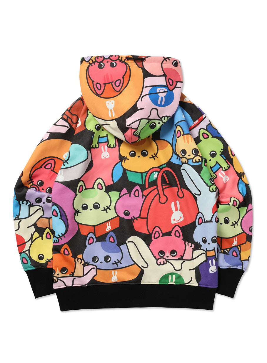 おさまる猫のパーカー