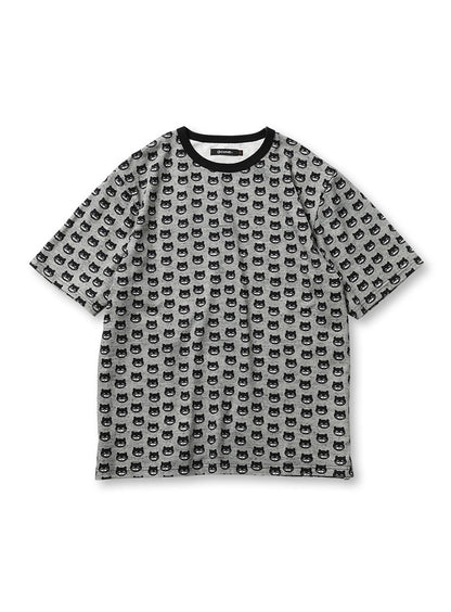 黒猫ドットTシャツ