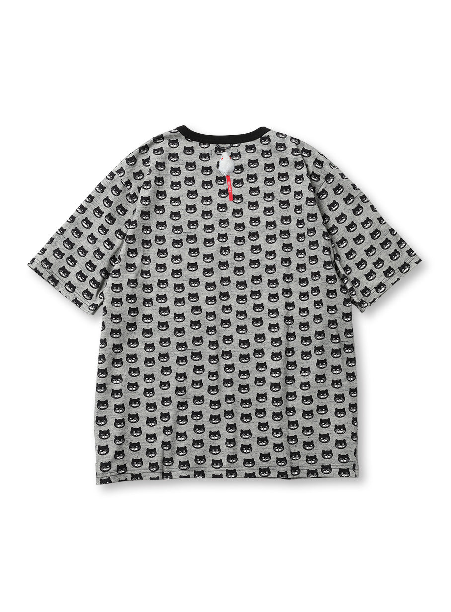 黒猫ドットTシャツ