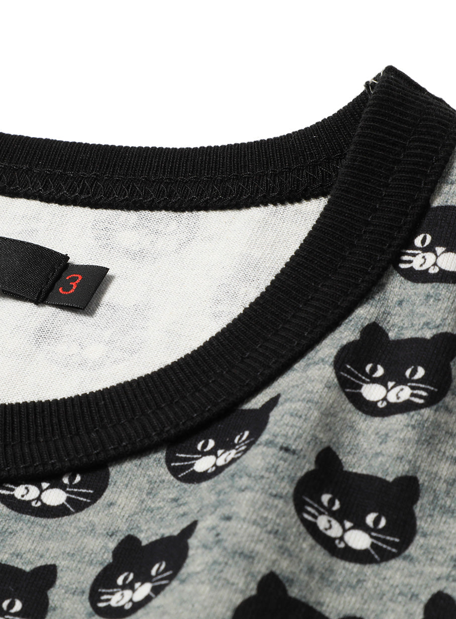 黒猫ドットTシャツ