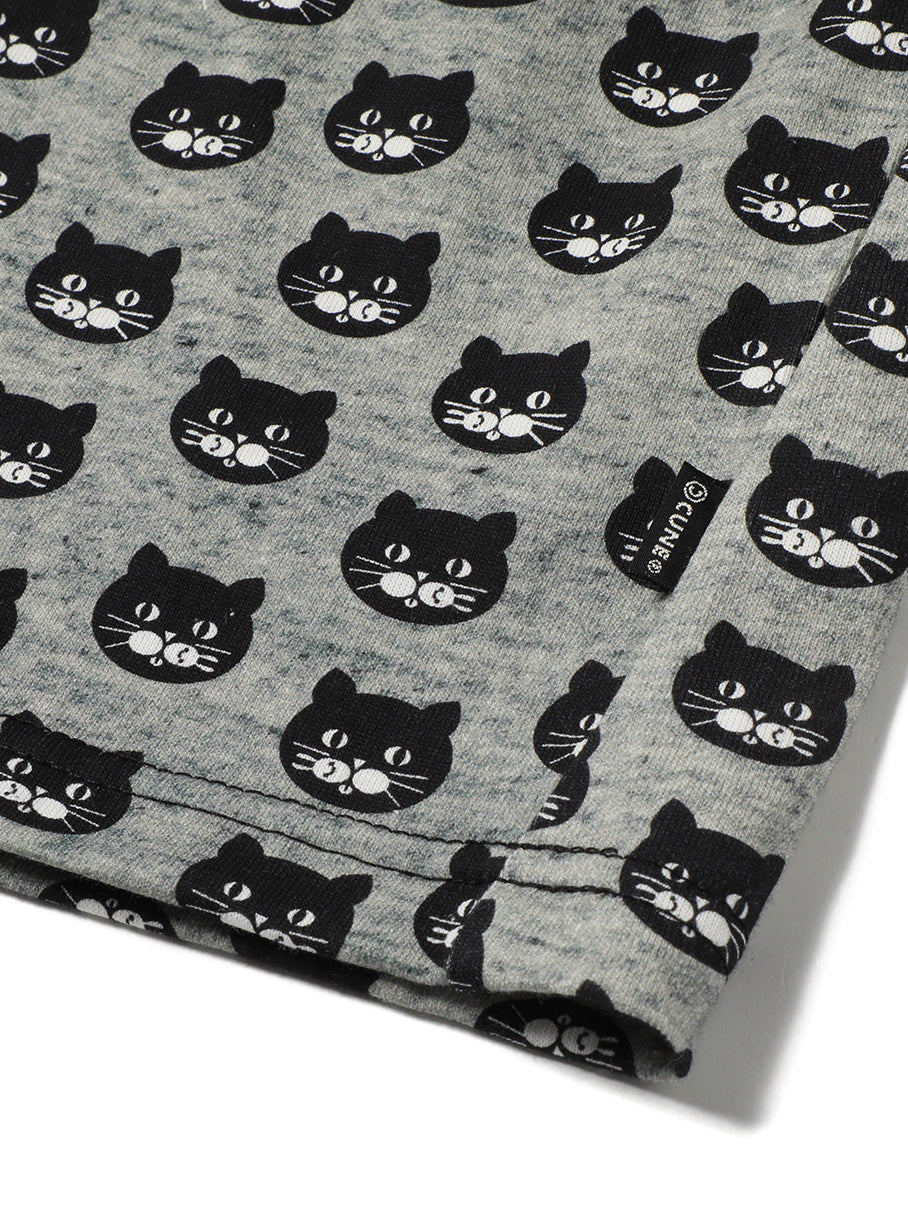 黒猫ドットTシャツ
