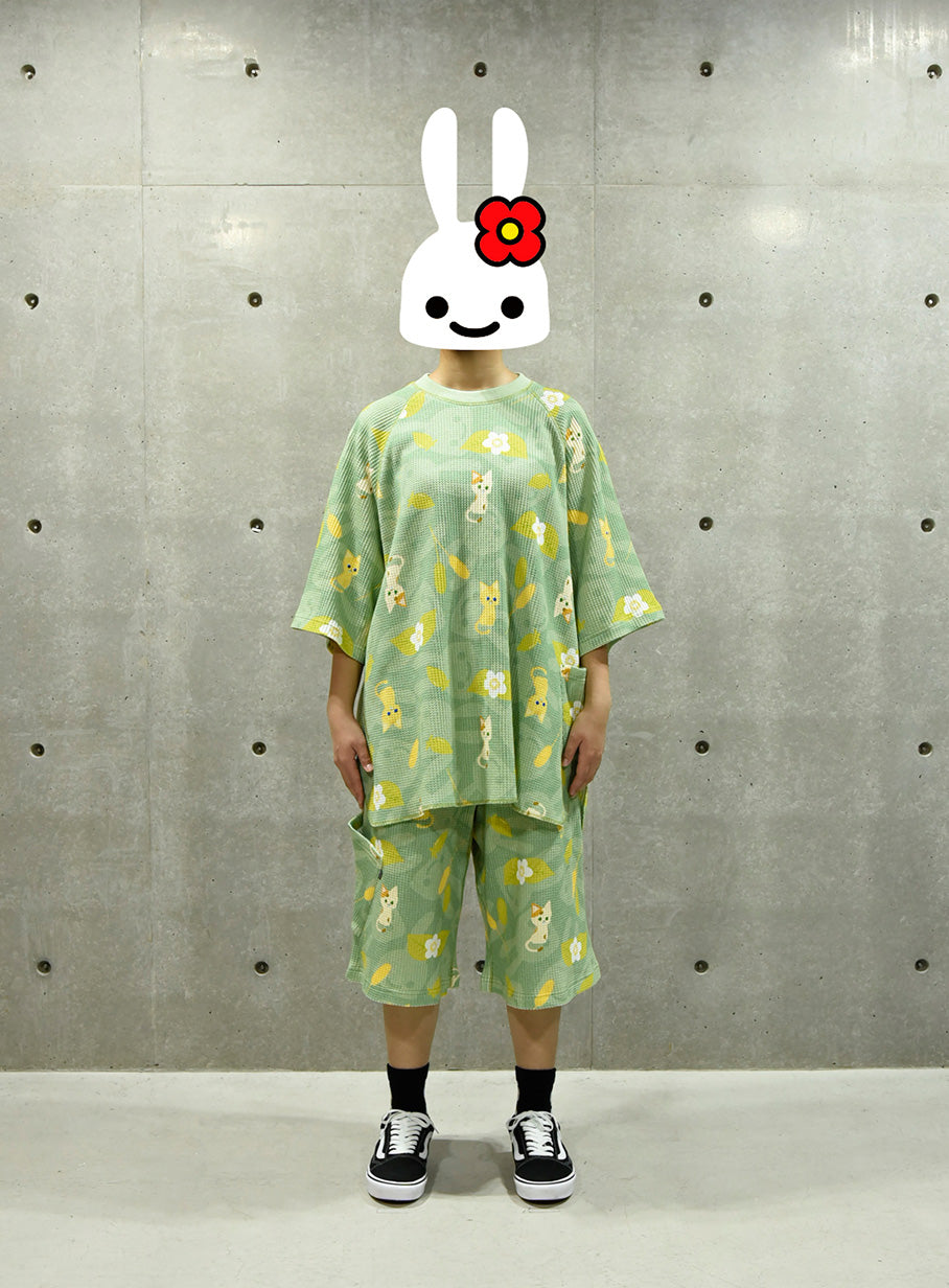 ワッフルビッグラグランT またたび