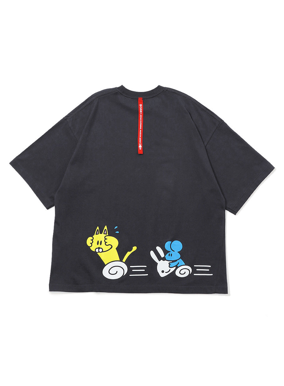 ビッグT 足ぐるぐる猫