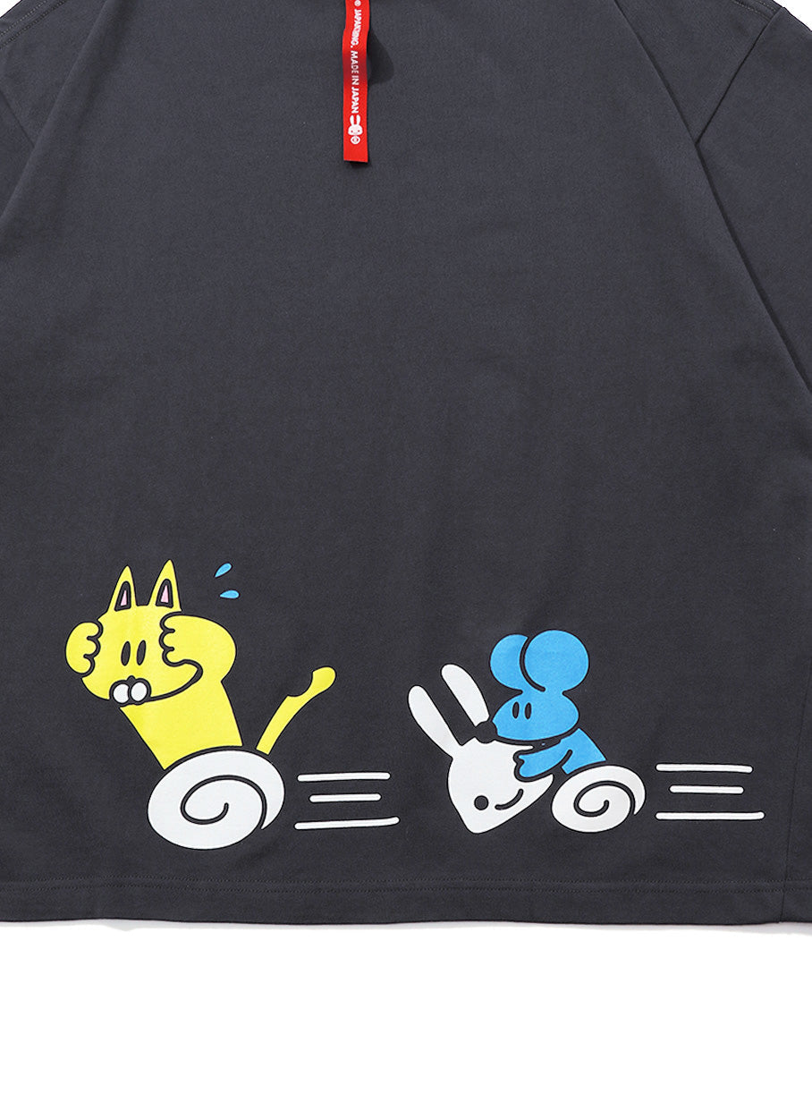 ビッグT 足ぐるぐる猫