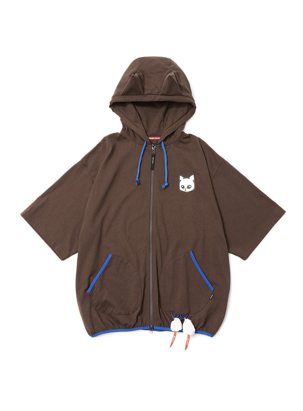 天竺猫耳ジップパーカー