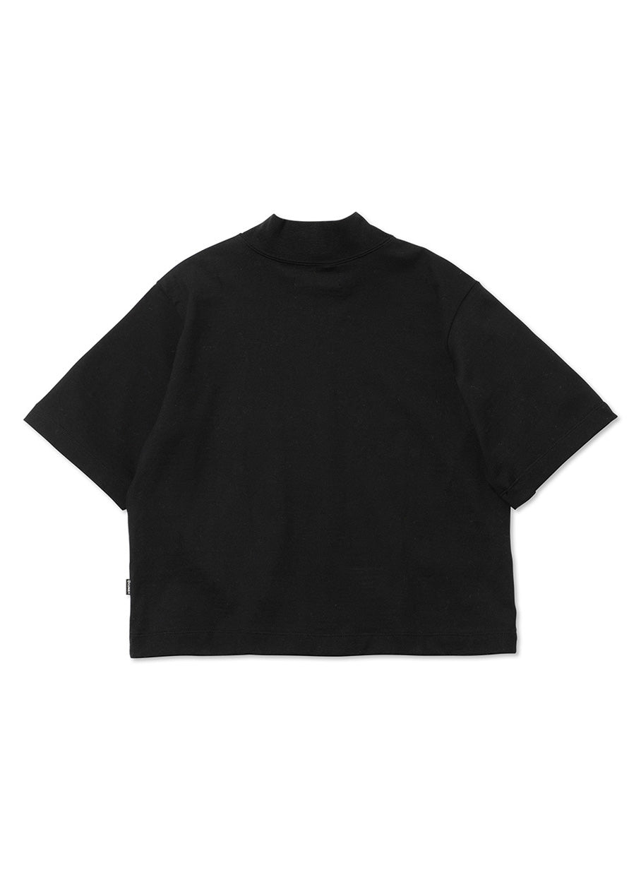 ウサギテープのモックネックTシャツ