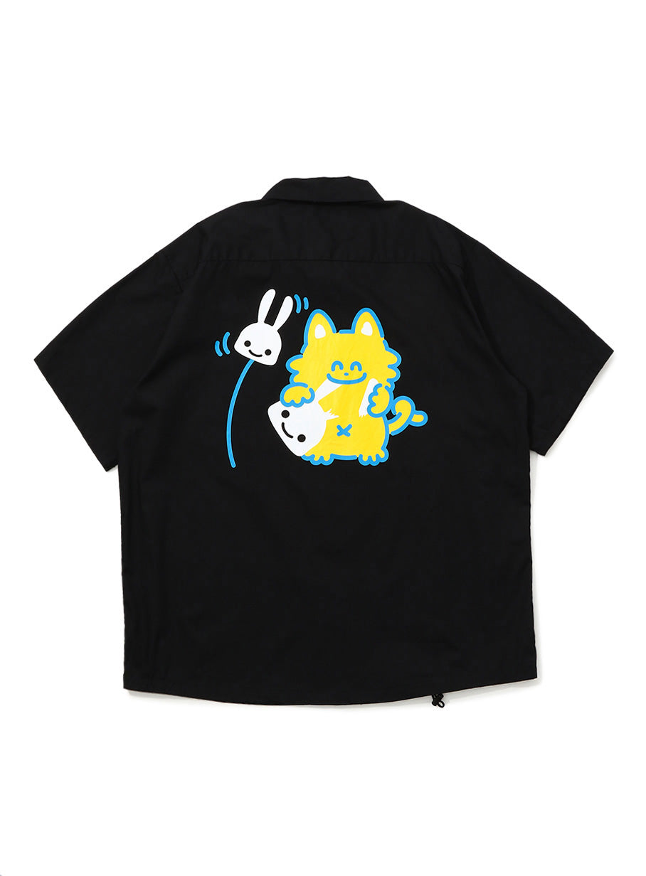ワークシャツ 昭和ネコ