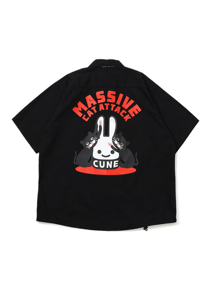 ワークシャツ マッシブ猫