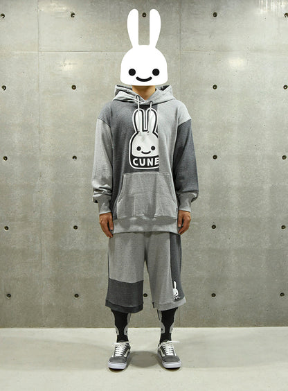 杢グレーのばらばらショーツ