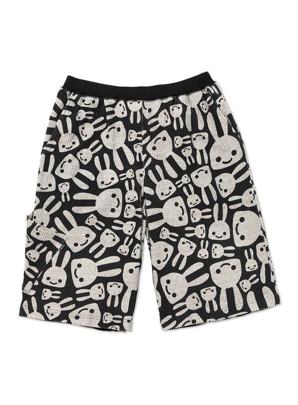 ワッフルハーフパンツ ウサギ