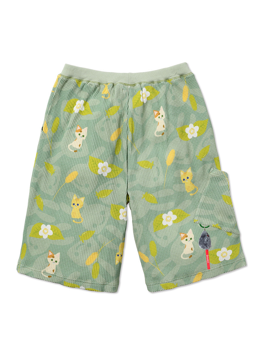 ワッフルハーフパンツ またたび