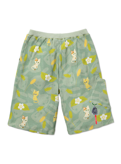 ワッフルハーフパンツ またたび